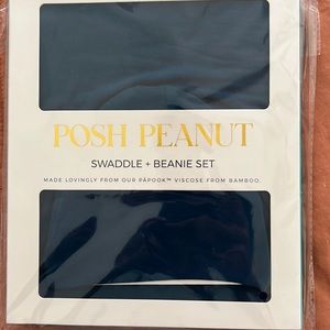 Posh Peanut swaddle and beanie set.